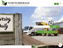 Tablet Screenshot of northbrisbanelandscapes.com.au